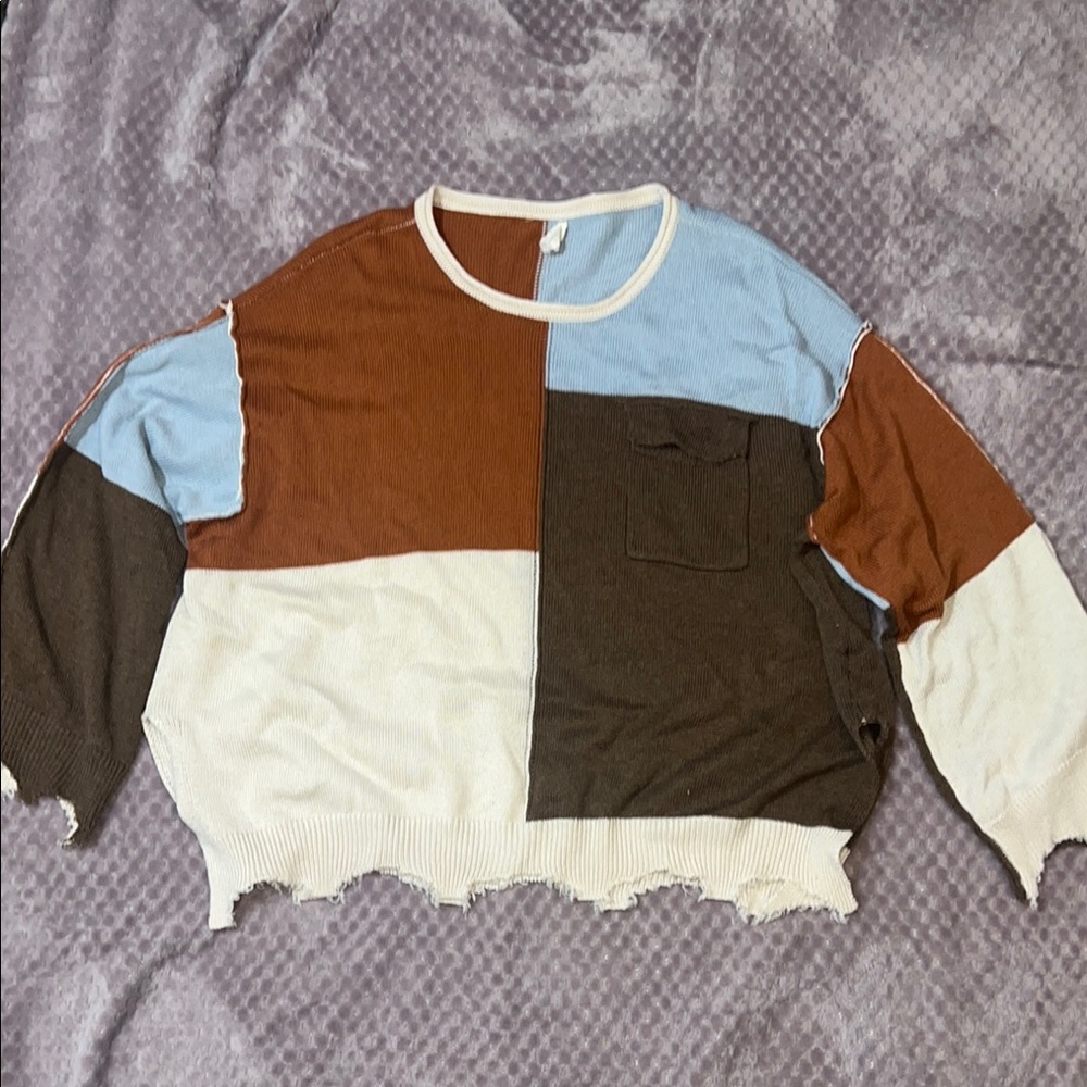 1.4.3. Story by Line Up Colorblock Sweater